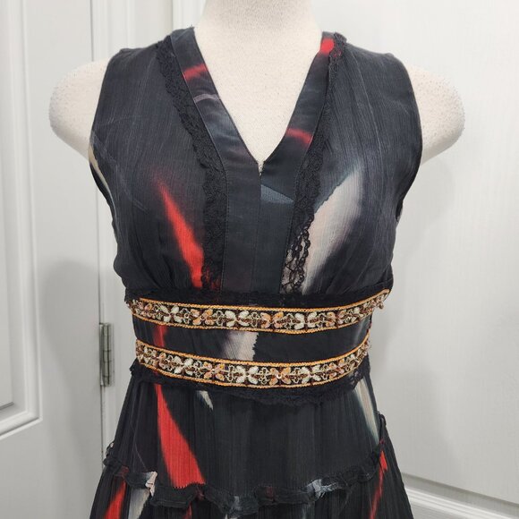 Chloe crepe tiered dress - Picture 4 of 16